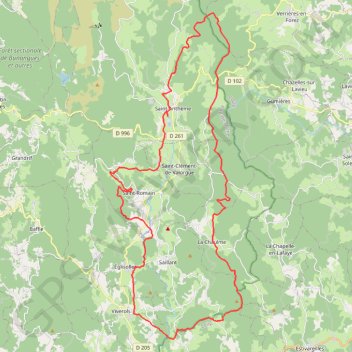 Rando des Hautes Chaumes - Saint-Anthème GPS track, route, trail
