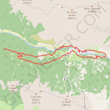 Belvédère de bajoulan GPS track, route, trail
