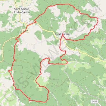 Le Monestier - Le Bois Noir GPS track, route, trail