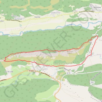 Séranon par la chapelle Sainte brigitte GPS track, route, trail
