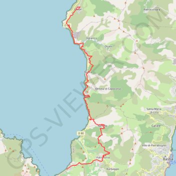 Canari - Saint-Florent GPS track, route, trail