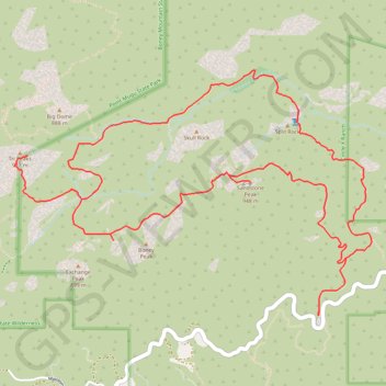 Sandstone Peak and Tri Peaks Loop GPS track, route, trail