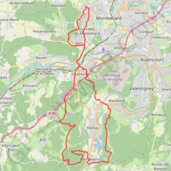 La descente du Bèlvédère GPS track, route, trail