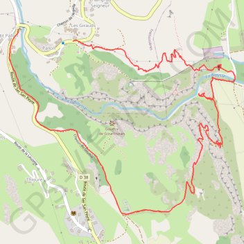 Séj-Freissinnières - Pallon - Le Tour du Gouffre de Gourfouran GPS track, route, trail