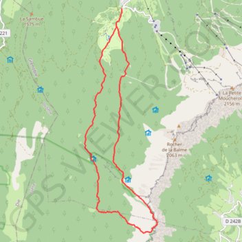 Rocher du Playnet par le Purgatoire GPS track, route, trail