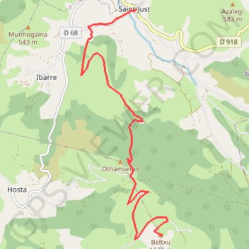 Col de belchou GPS track, route, trail