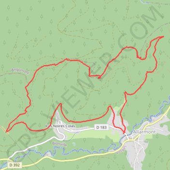 Bionville GPS track, route, trail