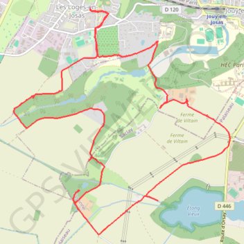 Les Loges-en-Josas (78 - Yvelines) GPS track, route, trail